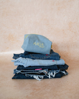 The Flower Makeup Bag Crinolino x Maeva Jeans