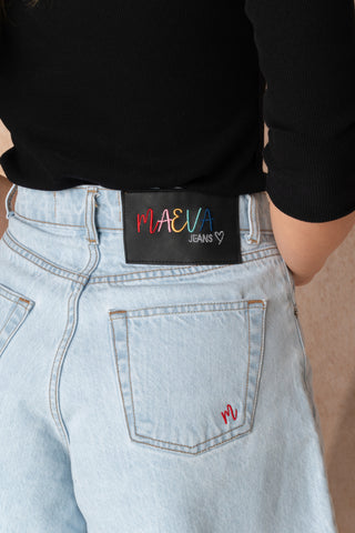 The Wild Fray Denim Shorts Light Blue