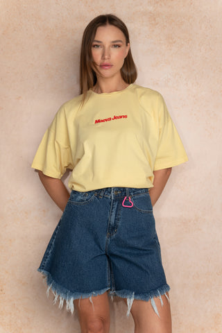 The Wild Fray Denim Shorts Blue