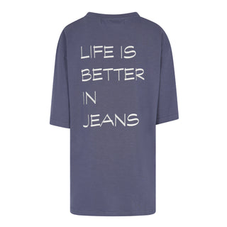 The Oversized T-shirt Dusty Blue